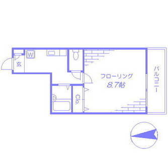 東京都豊島区要町３丁目 賃貸マンション 1K